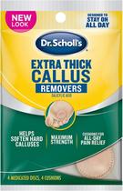 Removedores de Calos Dr. Scholl's Extra Grossos com 4 Almofadas
