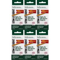 Removedores de placa Stim-U-Dent Original com sabor de menta 200x6 Removedores de placa Stim-U-Dent Original com sabor de menta 200x6