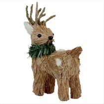 Rena Alce Natalina Rústica Em Pé Fibra Natural 15Cm Rena Alce Natalina Rústica Em Pé Fibra Natural 15Cm