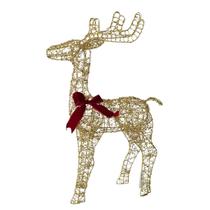 Rena aramada com led revestida com mini lantejoulas - glitter Rena aramada com led revestida com mini lantejoulas - glitter