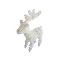 Rena Aramada Revestida com Flocos de Neve e LED