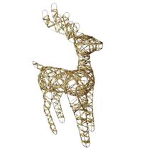 Rena aramada revestida fio sintético dourado sem glitter