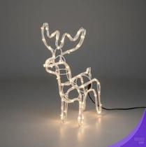 Rena de Natal Macho com LED Branco Frio 112 Lâmpadas 45cm Decoração Natalina Armação Metálica Iluminada 220V Rena de Natal Macho com LED Branco Frio 112 Lâmpadas 45cm Decoração Natalina Armação Metálica Iluminada 220V