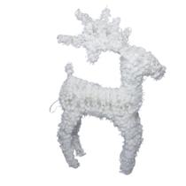 Rena Decorativa Aramada com Flocos e LED