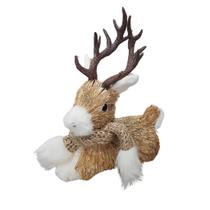 Rena decorativa cachecol palha natural