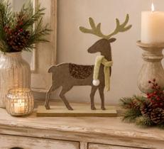 Rena Decorativa em Feltro Marrom - 38cm