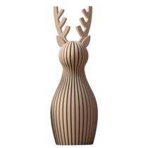 Rena Minimalista 3D Decorativa Enfeite Natalino Moderno em Impressão 3D