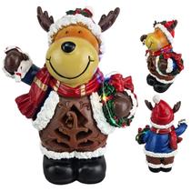 Rena Natal Natalino Led Som Musica Decoraçao Shopping Loja Casa Vitrine Recepçao Mesa Estante Festa Fim de Ano Evento