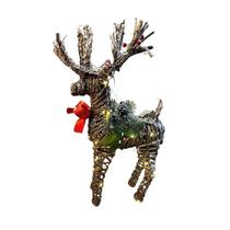 Rena Natural Decorativa De Natal Com Luz 42CM NTD24002