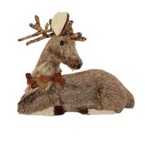 Rena Rústica Sentada Revestida em Pele