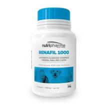 Renafil 1000mg Nutripharme com 30 Cápsulas Suplemento Alimentar Vitamínico e Mineral Para Cães e Gatos