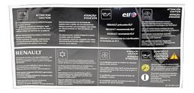 Renault Logan Etiqueta Adesivo Do Cofre Do Moto Genuíno