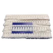 Renda Com Franja De Algodão (26mm) Cru com 10 metros - São José Renda Com Franja De Algodão (26mm) Cru com 10 metros - São José