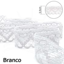 Renda Cuore Branca 3,5cm - 10m