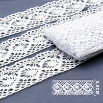 Renda de Algodão ArtePunto RA022 Branca 5,0cm - 10 Metros Renda de Algodão ArtePunto RA022 Branca 5,0cm - 10 Metros