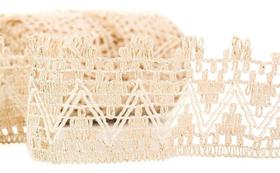 Renda De Algodão Cru 55mm X 30 Metros - SAO JOSE