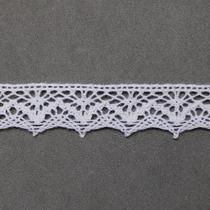 Renda de algodão ref-ra030 cor 001 branco 1,5cm 10 metros artepunto