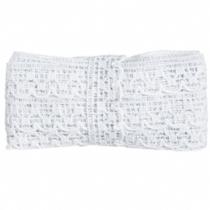 Renda De Algodão XX FB 878 (33mm) Branco - 10 metros