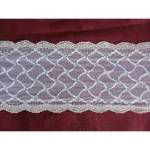 Renda de elastano com flor dourada 3 metros de comprimento x 14 cm de largura