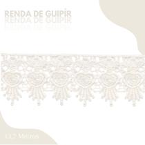 Renda De Guipír Chl-436 - Peça Com 13,7 Metros- Bege Natural - Nº: 296- Nybc Renda De Guipír Chl-436 - Peça Com 13,7 Metros- Bege Natural - Nº: 296- Nybc