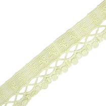 Renda De Guipír Chl-581 - Amarelo Gema - Nº: 106- Peça Com 13,7 Metros - Nybc