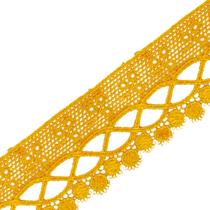 Renda De Guipír Chl-581 - Amarelo Ouro - Nº: 110 - Peça Com 13,7 Metros - Nybc