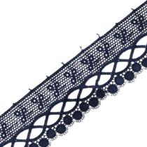 Renda De Guipír Chl-581 - Azul Marinho - Nº: 318 - Peça Com 13,7 Metros - Nybc