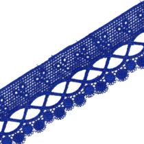 Renda De Guipír Chl-581 - Azul Royal - Nº: 207- Peça Com 13,7 Metros - Nybc