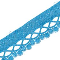 Renda De Guipír Chl-581 - Azul Turquesa - Nº: 199- Peça Com 13,7 Metros - Nybc