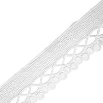 Renda De Guipír Chl-581 - Branco - Nº: 101 - Peça Com 13,7 Metros - Nybc Renda De Guipír Chl-581 - Branco - Nº: 101 - Peça Com 13,7 Metros - Nybc