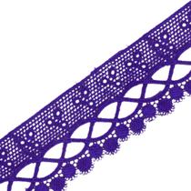 Renda De Guipír Chl-581 - Roxo - Nº: 218- Peça Com 13,7 Metros - Nybc