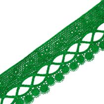 Renda De Guipír Chl-581 - Verde Bandeira - Nº: 540 - Peça Com 13,7 Metros - Nybc
