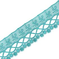 Renda De Guipír Chl-581 - Verde Esmeralda - Nº: 539 - Peça Com 13,7 Metros - Nybc