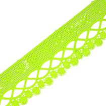 Renda De Guipír Chl-581 - Verde Neon - Nº: 02 - Peça Com 13,7 Metros - Nybc