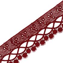 Renda De Guipír Chl-581 - Vinho Claro - Nº: 520 - Peça Com 13,7 Metros - Nybc