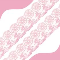 Renda De Guipír Crl-01 - Rosa Claro - Nº: 132 Rolo Com 13,7 Metros - Nybc Renda De Guipír Crl-01 - Rosa Claro - Nº: 132 Rolo Com 13,7 Metros - Nybc