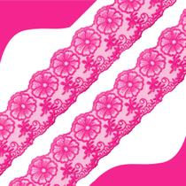 Renda De Guipír Crl-01 - Rosa Escuro - Nº: 312 Rolo Com 13,7 Metros - Nybc