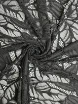 Renda de Malha Poliéster Largura 1,40 Renda com Elastano