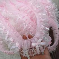 Renda De Tecido Com Bordado De Laço Rosa 5CM De Largura Para Decoração De Roupas DIY E Acessórios Renda De Tecido Com Bordado De Laço Rosa 5CM De Largura Para Decoração De Roupas DIY E Acessórios