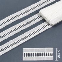 Renda Entremeio BA012 Branco - 3 cm - 100% Algodão