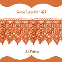 Renda Guipír Abóbora - Rolo Com 13,7 Metros - Chl427 - Nybc Renda Guipír Abóbora - Rolo Com 13,7 Metros - Chl427 - Nybc