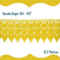 Renda Guipír Amarelo Gema - Rolo Com 13,7 Metros - Chl427 - Nybc