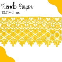 Renda Guipír Amarelo Ouro - Rolo Com 13,7 Metros - Chl185 - Nybc
