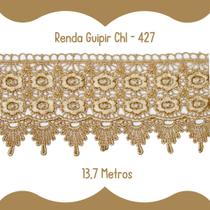 Renda Guipír Bronze - Rolo Com 13,7 Metros - Chl427 - Nybc