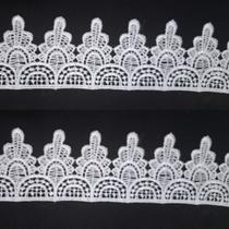 Renda guipir de bico 5cm cor branco metro Renda guipir de bico 5cm cor branco metro
