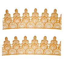 Renda guipir de bico 5cm cor laranja metro