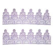 Renda guipir de bico 5cm cor lilás metro Renda guipir de bico 5cm cor lilás metro