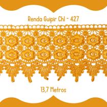 Renda Guipír Dourada - Rolo Com 13,7 Metros - Chl427 - Nybc Renda Guipír Dourada - Rolo Com 13,7 Metros - Chl427 - Nybc