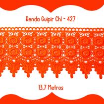 Renda Guipír Laranja Neon - Rolo Com 13,7 Metros - Chl427 - Nybc Renda Guipír Laranja Neon - Rolo Com 13,7 Metros - Chl427 - Nybc