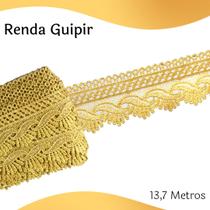 Renda Guipír Ouro - Rolo Com 13,7 Metros - Chl589 - Nybc